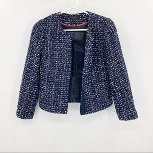 J. Crew Tweed Metallic Blazer 00